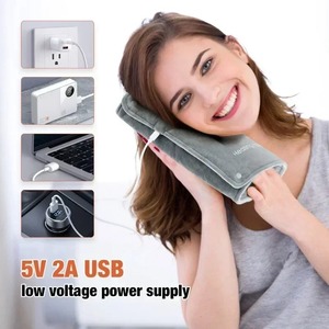 <span class=keywords><strong>Manta</strong></span> calefactable eléctrica portátil supersuave con alimentación USB, almohadilla calefactora <span class=keywords><strong>para</strong></span> piernas <span class=keywords><strong>lumbares</strong></span> de calentamiento rápido <span class=keywords><strong>para</strong></span> manos y pies, lavable portátil - Product Image 4