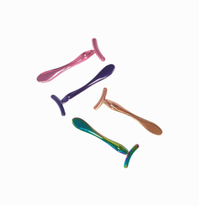 OEM/ODM aleación de zinc Metal maquillaje espátula ojo Guasha masajeador logotipo personalizado crema de ojos cosmético espátula cara Gua Sha herramienta - Product Image 3