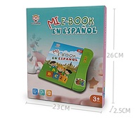 Jouet électronique interactif d'apprentissage précoce pour enfants, son parlant espagnol, e-book, jouets musicaux pour bébés, machine d'apprentissage