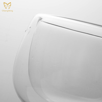 Deux verres Double faits à la main sans plomb, verre à café, expresso, tasses à café, thé, verre à boire