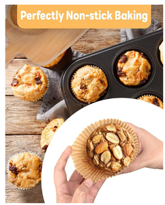 Papel Pergamino Natural <span class=keywords><strong>Jumbo</strong></span> Sin Blanquear, Antiadherente, para Cupcakes y Muffins, para Fiestas, Bodas, <span class=keywords><strong>Cumpleaños</strong></span>, Navidad - Product Image 2