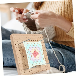 Fournitures <span class=keywords><strong>de</strong></span> tricot toutes saisons Ensemble complet <span class=keywords><strong>de</strong></span> crochets <span class=keywords><strong>Planche</strong></span> <span class=keywords><strong>de</strong></span> <span class=keywords><strong>blocage</strong></span> en bois 20 aiguilles en acier inoxydable Cadeau pour débutants Artisanat - Product Image 6