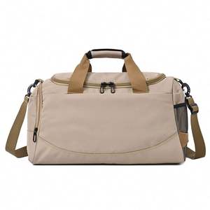 60L Genuine Leather Duffle <b>Bag</b> Travel Expandable Canvas Weekender Luggage Gym <b>Bag</b> <b>Overnight</b> for Travel - Product Image 3