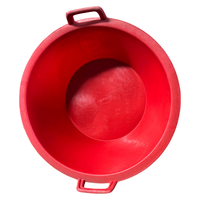 Bac de mélange en plastique renforcé durable, grande capacité, haute visibilité, pour aliments du bétail/la volaille