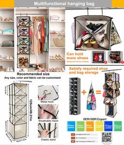 Fashion Custom Multifunctional Hanging Organizer Storage <b>Holders</b> Racks for Cloth Hanging Closet Storage Organizer - Product Image 5
