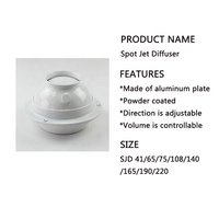 Diffuseur d'air en aluminium pour système CVC moderne, avec design réglable et installation facile pour les conduits d'air