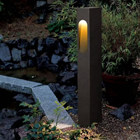 SOFIT BL-083 Modern Stil Elektrikli Peyzaj Alüminyum 7W COB LED H60cm Bahçe Lambası IP65 2700K Sıcak Beyaz 120 Işık Açısı Siyah