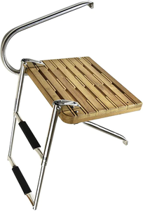 Échelle Alastin <span class=keywords><strong>en</strong></span> bois de teck <span class=keywords><strong>en</strong></span> acier inoxydable 316, la plus populaire pour la <span class=keywords><strong>piscine</strong></span> de Yacht - Product Image 3