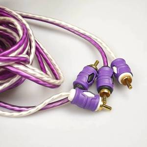 Câble audio 2RCA plaqué or, double RCA mâle-mâle, adapté aux haut-parleurs et amplificateurs de télévision - Product Image 2