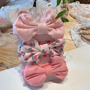 Diadema con lazo hecho a mano estilo dulce, floral, <span class=keywords><strong>de</strong></span> tela <span class=keywords><strong>de</strong></span> algodón <span class=keywords><strong>de</strong></span> imitación estampada, para protección <span class=keywords><strong>de</strong></span> la fontanela infantil, transfronteriza - Product Image 2