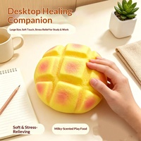 Jouet anti-stress réparateur, réaliste en forme de pain, aliment de jeu à rebond lent, cadeau, décoration sur le thème de la nourriture, accessoire de photographie, squishy