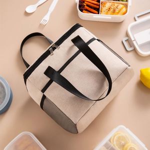 Functional Pattern Cooler Lunch <b>Box</b> Portable Insulated <b>Canvas</b> Lunch Bag Thermal Food Picnic Lunch Bags for Women Kids - Product Image 5