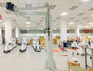 360 डिग्री घूर्णन धुरी असर पोर्टेबल विस्तार व्यक्त चल पाल क्रेन - Product Image 4