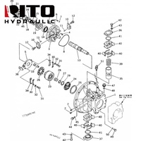 Ensemble de pompe hydraulique RITO 20Y-60-X1261 PC200-5 PC200LC-5, pompe principale, pièces hydrauliques d'excavatrice, pompe hydraulique