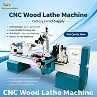 Tour à bois CNC haute vitesse pour l'industrie du bois, machine de tournage du bois avec contrôleur DSP, fraiseuse à bois pour pieds
