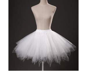 <span class=keywords><strong>Jupon</strong></span> court <span class=keywords><strong>Tulle</strong></span> jupes femmes élastiques couches extensibles été adulte Tutu jupe sous-jupe - Product Image 1