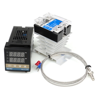 Thermostat numérique PID BERM REX-C100 + relais SSR 40DA + thermocouple K + dissipateur thermique, garantie 1 an, Shenzhen