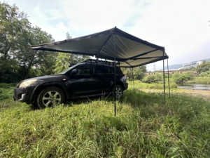 Parasol de 270 grados, carcasa de Metal, versión extendida telescópica, parasol, techo, caravana, tienda de techo de 270 grados - Product Image 4