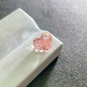 Diamant de laboratoire 1,5 carat, taille cœur, rose fantaisie, VS1, certifié IGI, CVD, 3EX, excellente taille, fournisseur B2B pour les grossistes et importateurs de diamants - Product Image 1