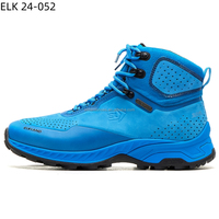 Bottes de randonnée pour hommes Elkland, tige en nubuck, semelle extérieure en caoutchouc, doublure respirante, imperméables, légères, pour l'automne, l'hiver et toutes les saisons