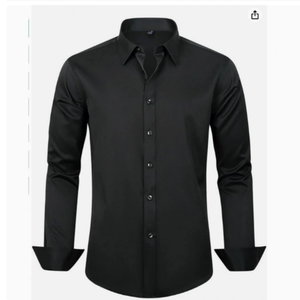Camicia Formale da <span class=keywords><strong>Uomo</strong></span> 26, <span class=keywords><strong>Slim</strong></span> <span class=keywords><strong>Fit</strong></span>, Maniche Lunghe, Tinta Unita, Semplice, per Business Casual - Product Image 4