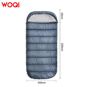 Sac de couchage Woqi Mummy bleu marine 1,3 kg léger en nylon imperméable pour le camping, la randonnée et les activités de plein air - Product Image 5