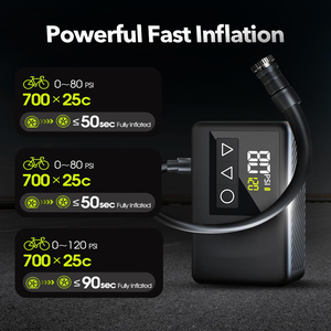 <span class=keywords><strong>Pompe</strong></span> à vélo électrique intelligente mini tendance avec arrêt <span class=keywords><strong>automatique</strong></span> et écran LCD, logo personnalisé - Product Image 3