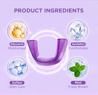 Violet Purple - Tiras Blanqueadoras de Dientes en Forma de U, 10 Pares, 20 Piezas - Fórmula HP de Menta Fresca - Cuidado Dental Profesional para Uso en el Hogar Onuge