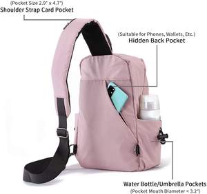 Sac à bandoulière personnalisé pour homme, sac à dos léger résistant à l'eau, sacs de poitrine et de bandoulière pour femme - Product Image 4