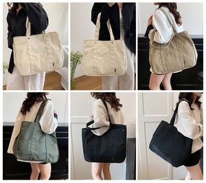 Low Moq Custom Quality Color Block Heavy Duty Oversized Multi-Functional Foldable High Practicality <b>Canvas</b> <b>Tote</b> Bag - Product Image 3