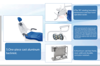 Unité de fauteuil dentaire avec compresseur d'air et chariot mobile