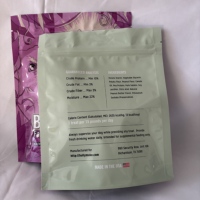 Sacs d'emballage pour aliments pour chiens, fond plat, debout, avec matériaux en nylon PET LDPE, antistatiques, personnalisables pour les aliments pour animaux de compagnie