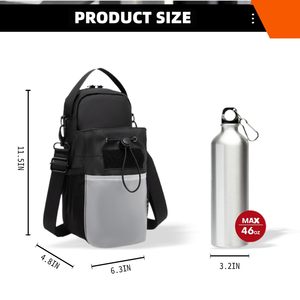 Custom Magnetic Gym Bag with <b>Strong</b> <b>Magnets</b> Crossbody Watelbottle Holder Personalized Patch Design Magnetic Gymwater Bottle Bag - Product Image 2