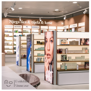 Estantes de Exhibición para Salón de Belleza con Iluminación LED de Alta Calidad, con Estante de Esquina e Iluminación LED para <span class=keywords><strong>Maquillaje</strong></span> y Cuidado de la Piel - Product Image 1