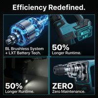 Marteau perforateur électrique sans balais au lithium, marteau électrique rechargeable double usage, perceuse à percussion industrielle haute puissance