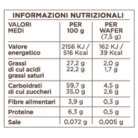 Galletas Sándwich de Chocolate y Cacao Rellenas de Crema, Marca Italiana Cabrioni, 26 Unidades, Venta al Por Mayor X 150g