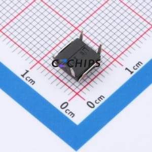 TS-1080D-A4B3-D1 Tactile Switch DIP-4P,6.4x6mm Switch Single Pole Single Throw Round Button 2.5N Through Hole - Product Image 2