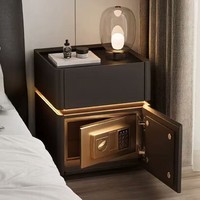 Table de chevet intelligente 2026 avec coffre-fort et recharge sans fil pour chambre et salon