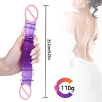 Dildo réaliste double tête, sans odeur, doux pour la peau, pour les couples, jeux intimes et masturbation solo, jouet sexuel unisexe pour adultes