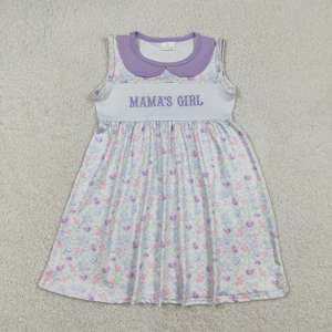 Vêtements de fête pour filles et mamans, robe sans manches brodée de fleurs, combinaison à volants, tenues de printemps pour enfants, vente en gros - Product Image 2