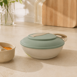 Juego de Platos para Bebés de PP y TPE de Grado Alimenticio, con Cuchara con Sensor de Temperatura y Tapa, Vajilla de Entrenamiento para Alimentación - Product Image 2
