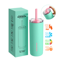 Bouteille d'eau thermos réutilisable en acier inoxydable à large ouverture Bouteille d'eau en acier inoxydable de 2 litres