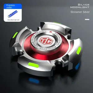 Fidget Spinner per <span class=keywords><strong>adulti</strong></span> e bambini Stress ansia <span class=keywords><strong>ADHD</strong></span> sollievo giocattoli in metallo EDC Spinner a mano giocattoli con luce luminosa - Product Image 5