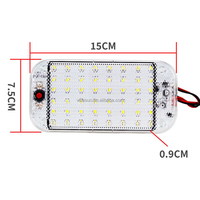 Lampe de lecture universelle à 48 led pour voiture, plafonnier d'intérieur pour camping-car, bateau, remorque, nouvel arrivage