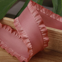 Ruban en satin polyester plissé de haute qualité, 16/25/38 mm, rouleaux de 10 yards, pour jupes, nœuds faits main, accessoires pour cheveux, vêtements, boîtes cadeaux
