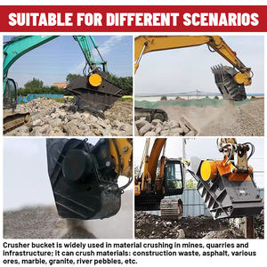 Ковш для мини-экскаватора с усиленной рамой 25 мм и итальянским гидравлическим двигателем - Product Image 2