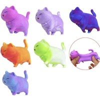 Mainan Fidget Squishy Stretch Kucing Penghilang Stres untuk Anak-Anak