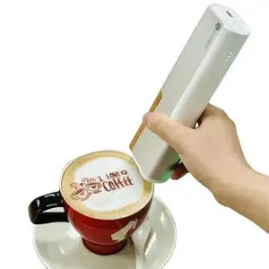 Bút in evebot Bút in cầm tay cầm tay máy in Latte cà phê thực phẩm tùy chỉnh mẫu cá nhân