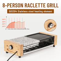 ROHS Reach Zertifizierter Rauchfreier Elektrischer Indoor BBQ Raclette Grill für Zuhause Koreanische Barbecue-Party