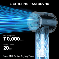Sèche-cheveux brosse multi-styler 7-en-1 haute vitesse 110000 tr/min, brosse à air chaud et froid puissante, peigne brosse à air chaud auto-enroulante – Vente en gros
